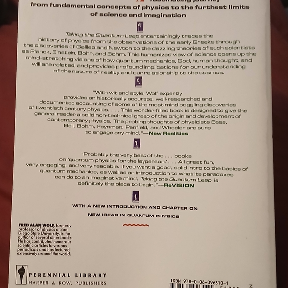 Taking the Quantam Leap (paperback), Fred Alan Wolf - Picture 2 of 2